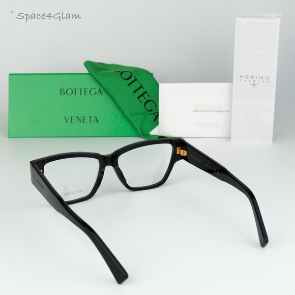 Bottega Veneta Women Eyeglasses Black Demo Cat Eye BV1288O 001 BRAND NEW - Picture 8 of 8